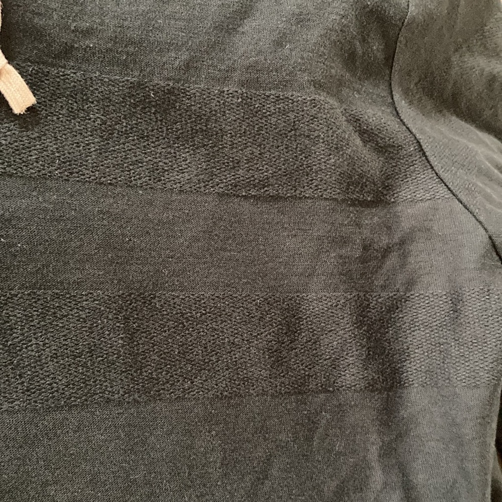 Theory sz XL cotton longsleeve tshirt hoodie 2 buttons LIKE NEW dark navy blue - Picture 12 of 12